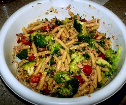 Easy High Protein Pasta Salad for Busy Adults