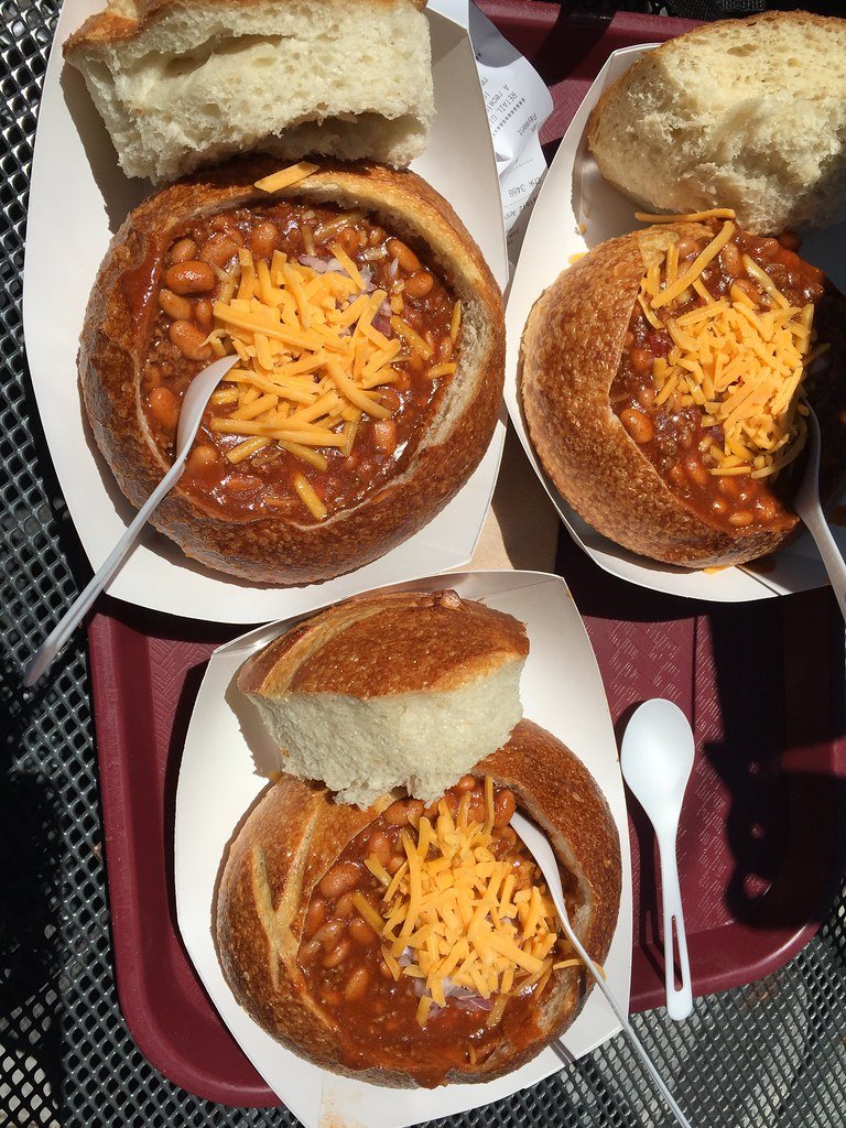 Bowl of chili for a thermos lunch